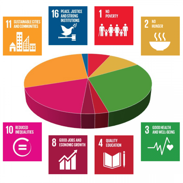 Grants awarded by UN Sustainable Development Goals