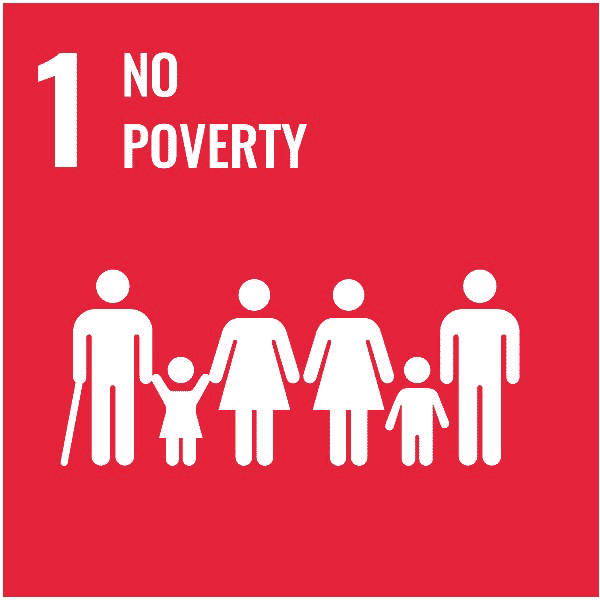 No Poverty logo, one of the United Nations Sustainable Development Goals
