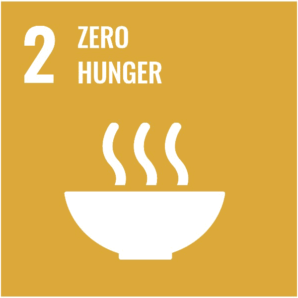 Zero Hunger logo, one of the United Nations Sustainable Development Goals