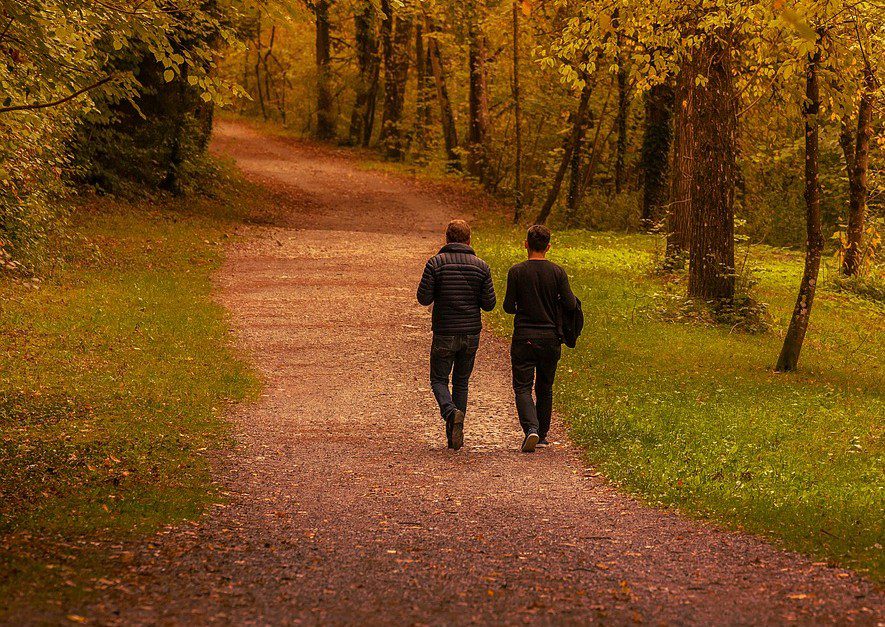 men walking