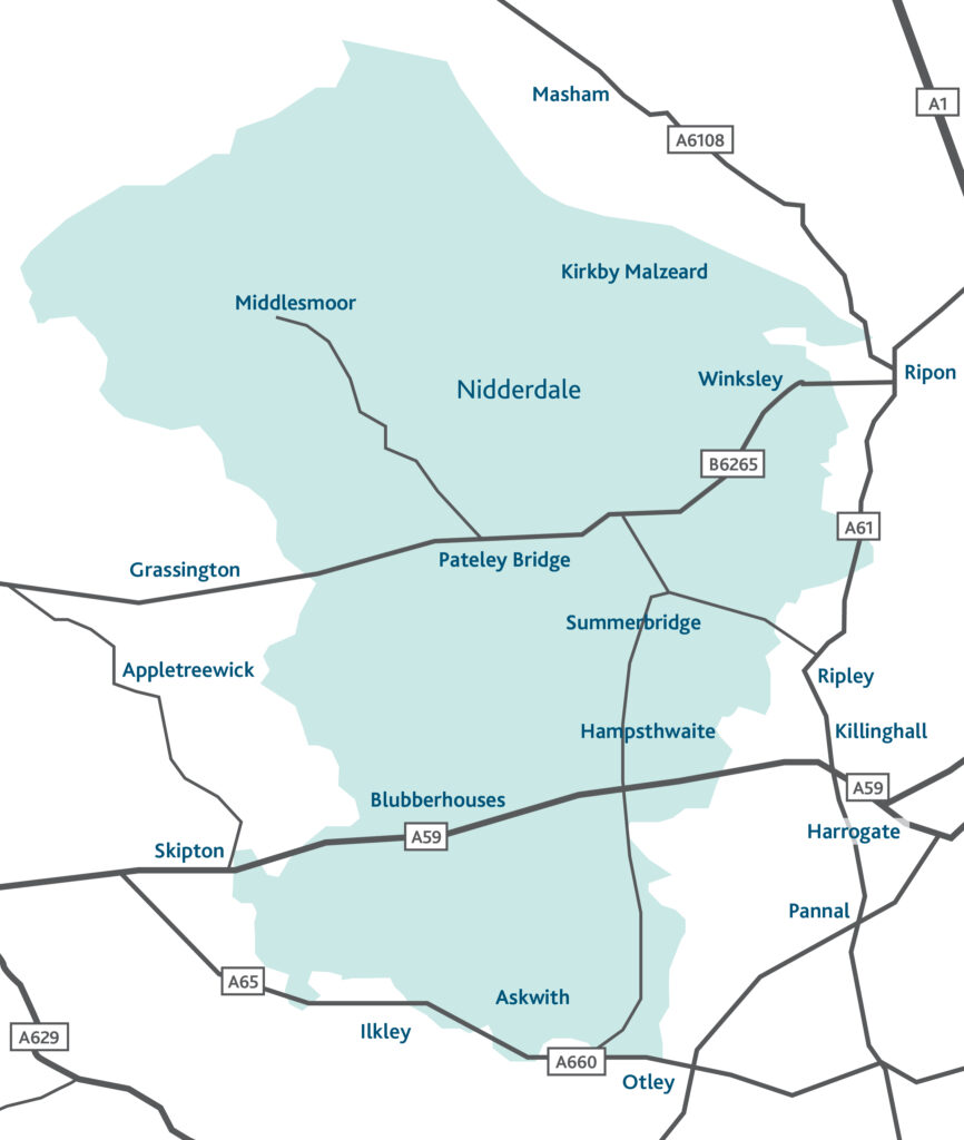 map of nidderdale 