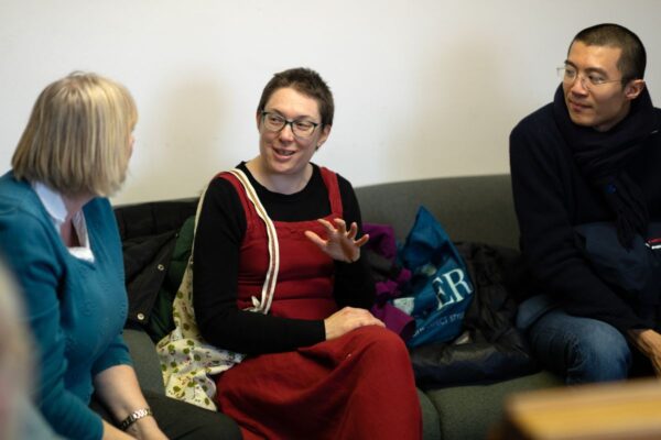 Grants team speaking with community organisations